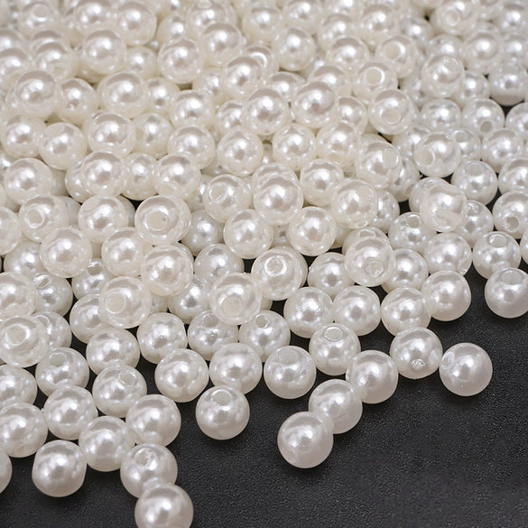 Wholesale Loose Beads Plastic Resin Round Beaded Jewelry Accessories For Diy Handmade Bracelet Necklace