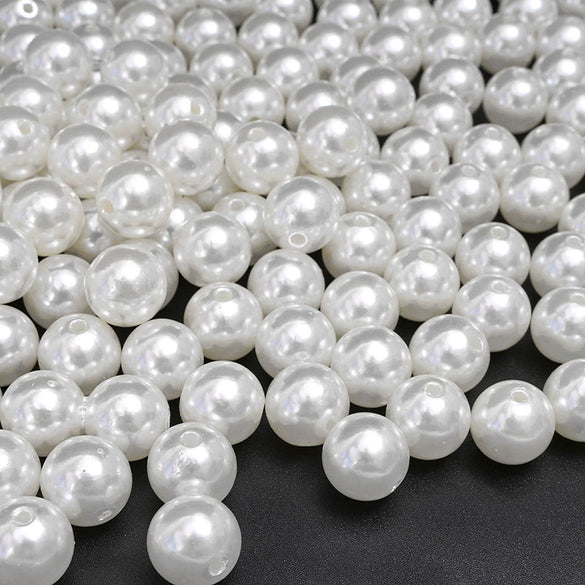 Wholesale Loose Beads Plastic Resin Round Beaded Jewelry Accessories For Diy Handmade Bracelet Necklace