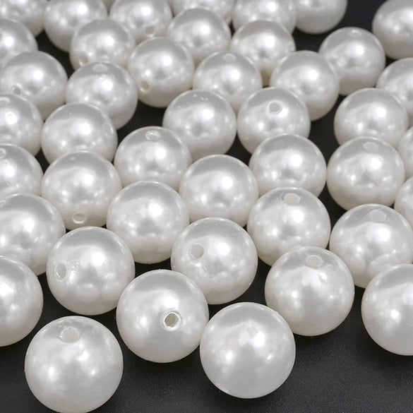 Wholesale Loose Beads Plastic Resin Round Beaded Jewelry Accessories For Diy Handmade Bracelet Necklace