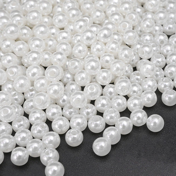 Wholesale Loose Beads Plastic Resin Round Beaded Jewelry Accessories For Diy Handmade Bracelet Necklace