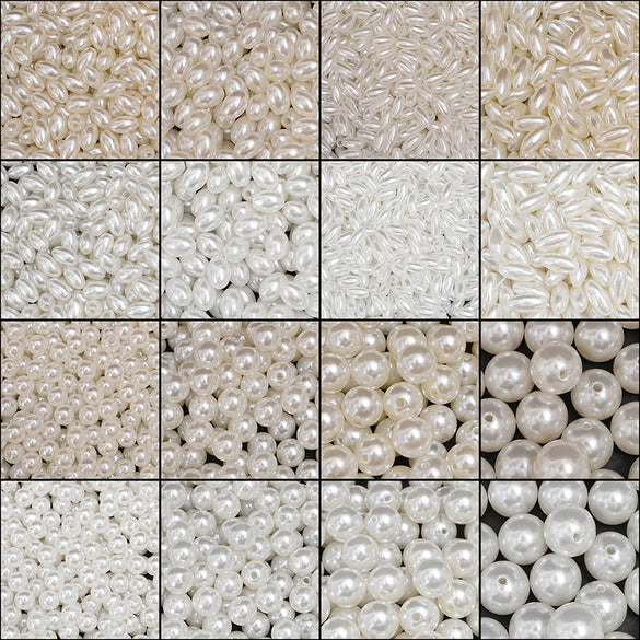 Wholesale Loose Beads Plastic Resin Round Beaded Jewelry Accessories For Diy Handmade Bracelet Necklace