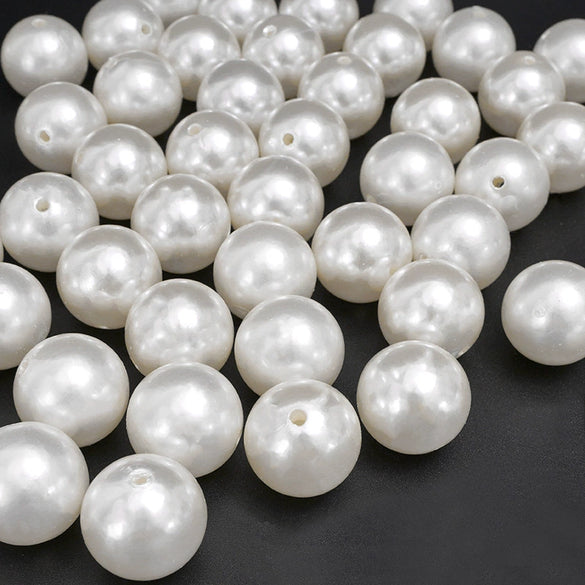 Wholesale Loose Beads Plastic Resin Round Beaded Jewelry Accessories For Diy Handmade Bracelet Necklace