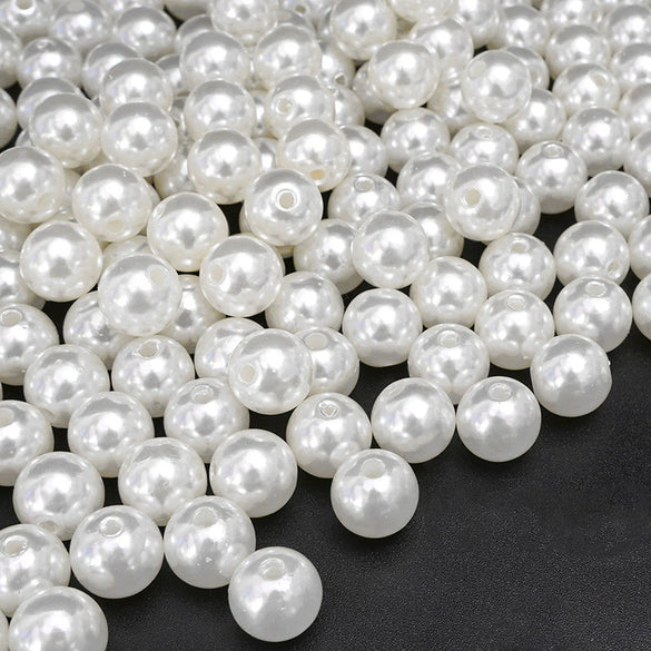 Wholesale Loose Beads Plastic Resin Round Beaded Jewelry Accessories For Diy Handmade Bracelet Necklace