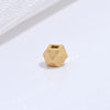 Wholesale Loose Beads S925 Sterling Silver Multisided Faceted Rhombus Handmade Electroplated Diy Bracelet Necklace Accessories