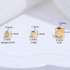 Wholesale Loose Beads S925 Sterling Silver Multisided Faceted Rhombus Handmade Electroplated Diy Bracelet Necklace Accessories