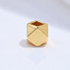 Wholesale Loose Beads S925 Sterling Silver Multisided Faceted Rhombus Handmade Electroplated Diy Bracelet Necklace Accessories