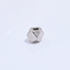 Wholesale Loose Beads S925 Sterling Silver Multisided Faceted Rhombus Handmade Electroplated Diy Bracelet Necklace Accessories