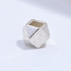 Wholesale Loose Beads S925 Sterling Silver Multisided Faceted Rhombus Handmade Electroplated Diy Bracelet Necklace Accessories