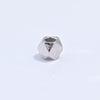 Wholesale Loose Beads S925 Sterling Silver Multisided Faceted Rhombus Handmade Electroplated Diy Bracelet Necklace Accessories