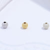 Wholesale Loose Beads Silver S925 Sterling Glitter Sand Frosted Baby's Breath Electroplated Round Beads Accessories