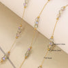 Wholesale Loose Chain Stainless Steel Fantasy Colorful Crystal Spacer Real Gold Electroplated Handmade