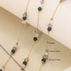 Wholesale Loose Chain Stainless Steel Fantasy Colorful Crystal Spacer Real Gold Electroplated Handmade