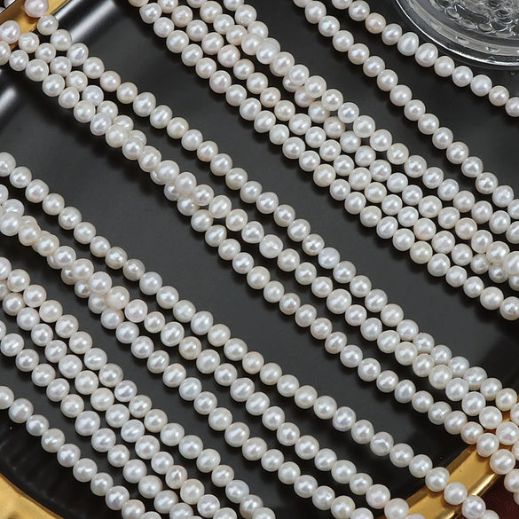 Wholesale Loose Freshwater Pearl Beads Nearly Round