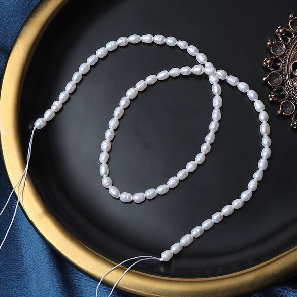 Wholesale Loose Freshwater Pearl Threaded Rice Beads For Jewelry Making