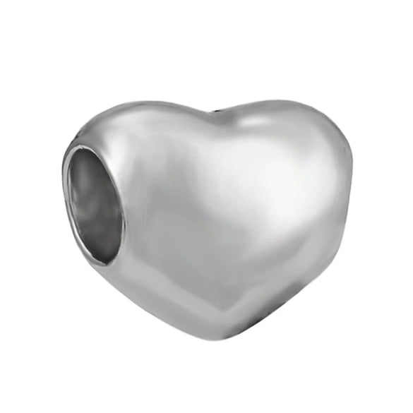 Wholesale Loose Metal Heartshaped Vintage Silver Beads With Totem Pattern For Diy Pendant Electroplating Treatment Suitable For Boys And Girls