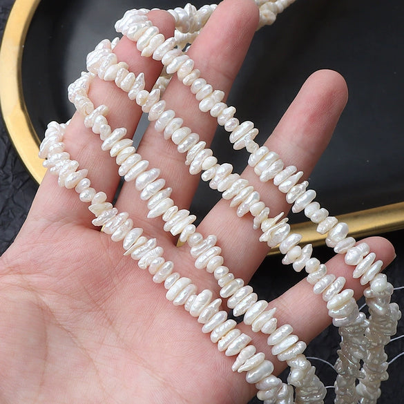 Wholesale Loose Natural Freshwater Pearl Beads Irregular Spike Overlapping Style