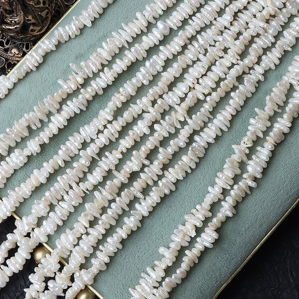 Wholesale Loose Natural Freshwater Pearl Beads Irregular Spike Overlapping Style