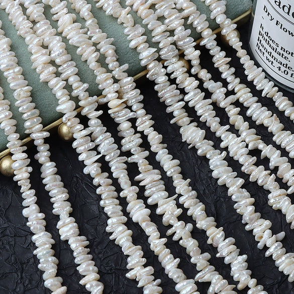 Wholesale Loose Natural Freshwater Pearl Beads Irregular Spike Overlapping Style