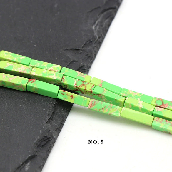 Wholesale Loose Rectangular Emperor's Stone Beads For Diy Jewelry Accessories Polished