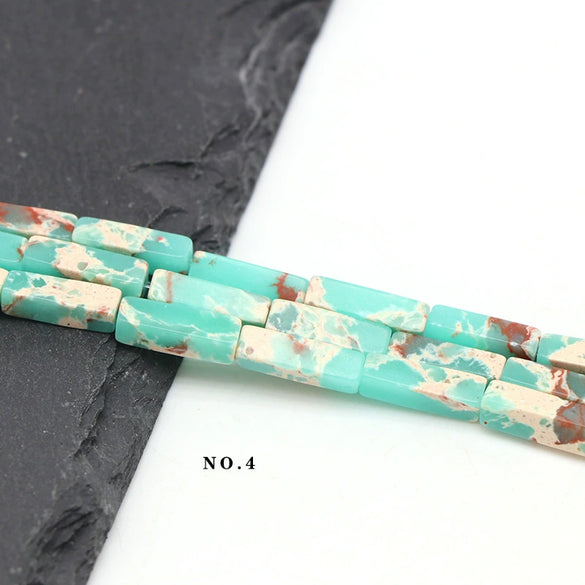 Wholesale Loose Rectangular Emperor's Stone Beads For Diy Jewelry Accessories Polished