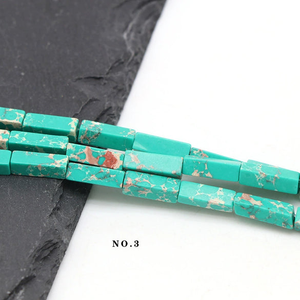 Wholesale Loose Rectangular Emperor's Stone Beads For Diy Jewelry Accessories Polished