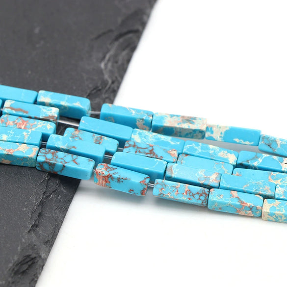 Wholesale Loose Rectangular Emperor's Stone Beads For Diy Jewelry Accessories Polished
