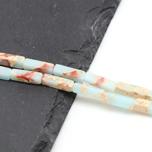 Wholesale Loose Rectangular Emperor's Stone Beads For Diy Jewelry Accessories Polished