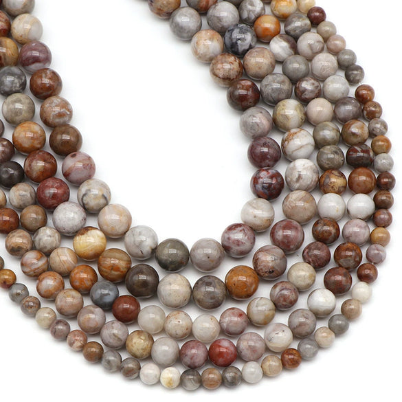 Wholesale Loose Round Gobi Agate Beads For Diy Jewelry Grinding And Polishing