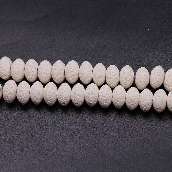 Wholesale Loose Volcanic Stone Abacus Beads For Jewelry Accessories Cutting Process