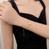 Wholesale Love Bracelet Titanium Steel Heart Shape Simple Style 18K Gold Plated Fine Jewelry