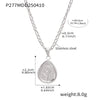 Wholesale Love Flower Pendant Necklace Stainless Steel Plated 18K Gold Geometric Pattern Electroplated Women's Accessories