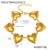 Wholesale Love Stitching Chain Necklace And Bracelet Suit Light Luxury Stainless Steel Electroplated Jewelry For Women