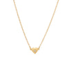 Wholesale Love Zircon Heart Shaped Pendant Necklace For Ladies In Ins Style With Copper Material And Diamond Treatment Mixed Gemstone Inlay