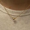 Wholesale Love Zircon Heart Shaped Pendant Necklace For Ladies In Ins Style With Copper Material And Diamond Treatment Mixed Gemstone Inlay