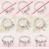 Wholesale Lovely Animal Style Stainless Steel Electroplated Beaded Bracelet With Multielement Oil Drop Rhinestone Jewelry Accessories