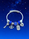 Wholesale Lovely Animal Style Stainless Steel Electroplated Beaded Bracelet With Multielement Oil Drop Rhinestone Jewelry Accessories