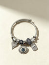 Wholesale Lovely Animal Style Stainless Steel Electroplated Beaded Bracelet With Multielement Oil Drop Rhinestone Jewelry Accessories