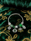 Wholesale Lovely Animal Style Stainless Steel Electroplated Beaded Bracelet With Multielement Oil Drop Rhinestone Jewelry Accessories