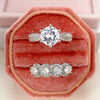 Wholesale Lovers Ring Copper Light Luxury Geometric Zircon