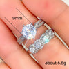 Wholesale Lovers Ring Copper Light Luxury Geometric Zircon