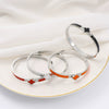 Wholesale Lucky Clover Titanium Steel Enamel Bracelet For Female With Electroplating Treatment