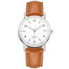 Wholesale Luminous Casual Digital Belt Quartz Watch For Men And Women Metal Case Stainless Steel Buckle Round Dial Ordinary Glass Mirror