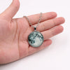 Wholesale Luminous Constellation Crystal Necklace With Moon Pendant For Men And Women