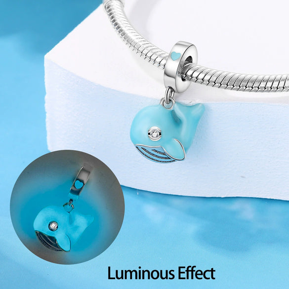Wholesale Luminous Ocean Animal Design Bracelet Copper Silver Plated Dripping Oil