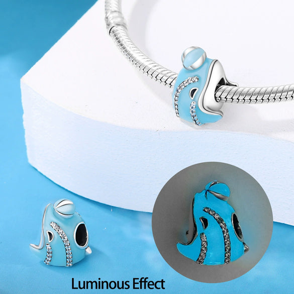 Wholesale Luminous Ocean Animal Design Bracelet Copper Silver Plated Dripping Oil