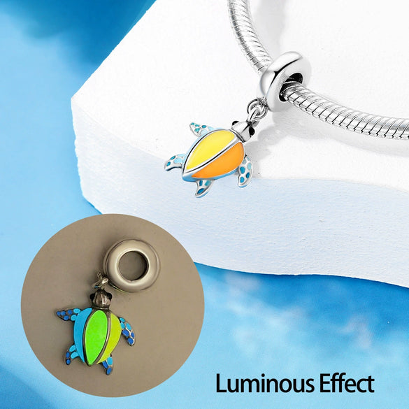 Wholesale Luminous Ocean Animal Design Bracelet Copper Silver Plated Dripping Oil
