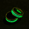 Wholesale Luminous Ring Stainless Steel With Letters Numbers Text Dripping Oil Style Unisex