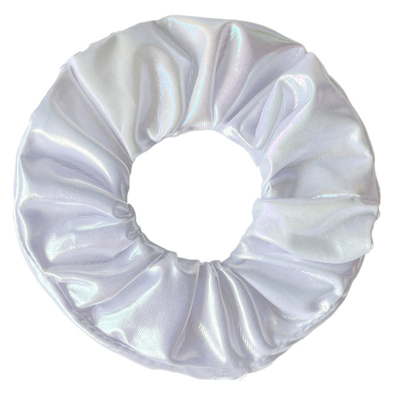 Wholesale Luminous Thick Pu Fabric Knitted Hair Scrunchies Hair Accessories