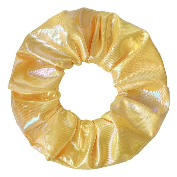 Wholesale Luminous Thick Pu Fabric Knitted Hair Scrunchies Hair Accessories