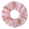 Wholesale Luminous Thick Pu Fabric Knitted Hair Scrunchies Hair Accessories